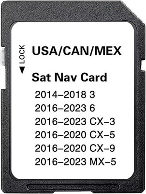 Upgraded Navigation SD Card with Latest Maps Version Compatible with 3 6 CX-3 CX