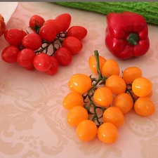 K&uuml;nstliche Kirschtomaten, k&uuml;nstliche Fruchtdekoration, Lebensmittelspielzeug