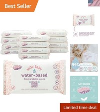 Eco-Friendly Baby Wipes - 672 Count, Unscented  Compostable for Sensitive Skin