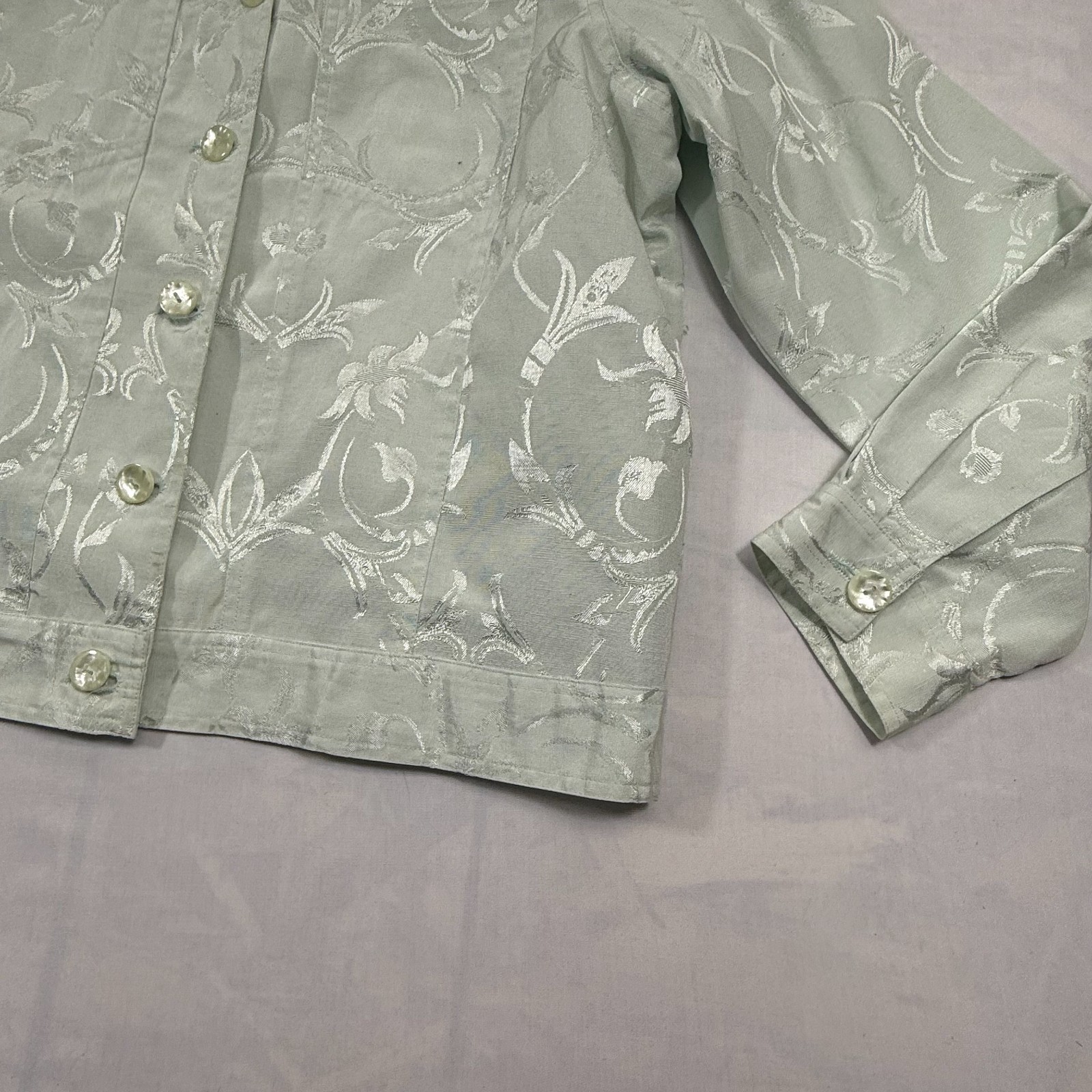 Coldwater Creek Basic Jacket Womens Gray Lined Fl… - image 4