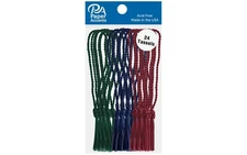 Tassels 24pc Dark Green, Navy, Maroon