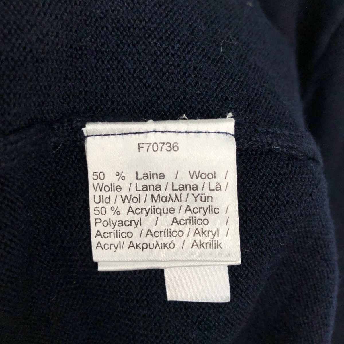 Vintage Lacoste acrylic and wool knit sweater size L men's thumbnail 4