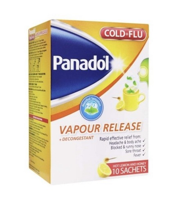 #ad Panadol Cold and Flu Hot Lemon And Honey Vapour Release 10 Sachets $19.55