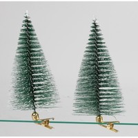 Deko-BäUme 2Er Set Mit Clip GrüN Tannenbaum Tischdeko Weihnachtsdeko Tannendeko