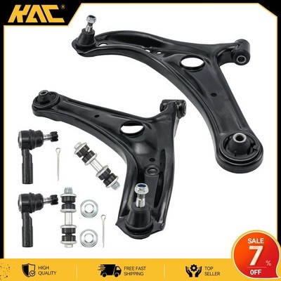 6pc for 04-06 Scion xA xB Front Control Arms Sway Bar Links Tie Rod Ends K90390