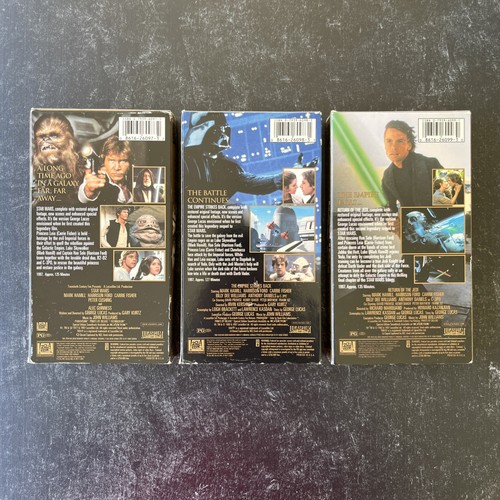 Star Wars Trilogy VHS Tape 1997 Special Edition Untested Empire Strikes Jedi - Picture 4 of 4