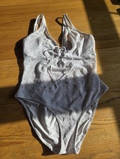 Pour Moi White Lace Swimsuit Size 18 Exellent Condition Swimming Costume