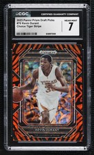 2023-24 Panini Prizm Draft Picks Choice Tiger Stripes Kevin Durant #70 CGC 7