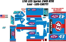 TEAM LOSI 22S  1X10 SPRINT LOS-1387T1  RICHARD PETTY  DECAL WRAP KIT