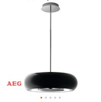 Ex Display AEG 66cm Island Cooker Hood - Black DLE0630B