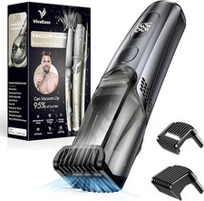 Vacuum Beard Trimmer for Men, New Version Adjustable Precision Trimming Length w