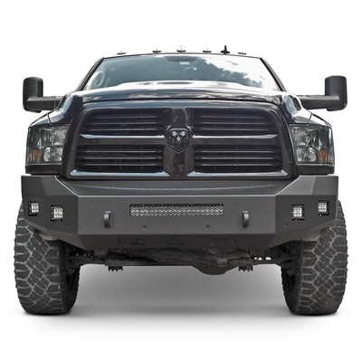 For Ram 3500 11-18 SteelCraft Fortis Full Width Textured Black Front HD Bumper