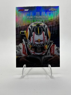 2025 Topps Chrome F1 Redbull Yuki Tsunoda #HC-3 Helmet Card