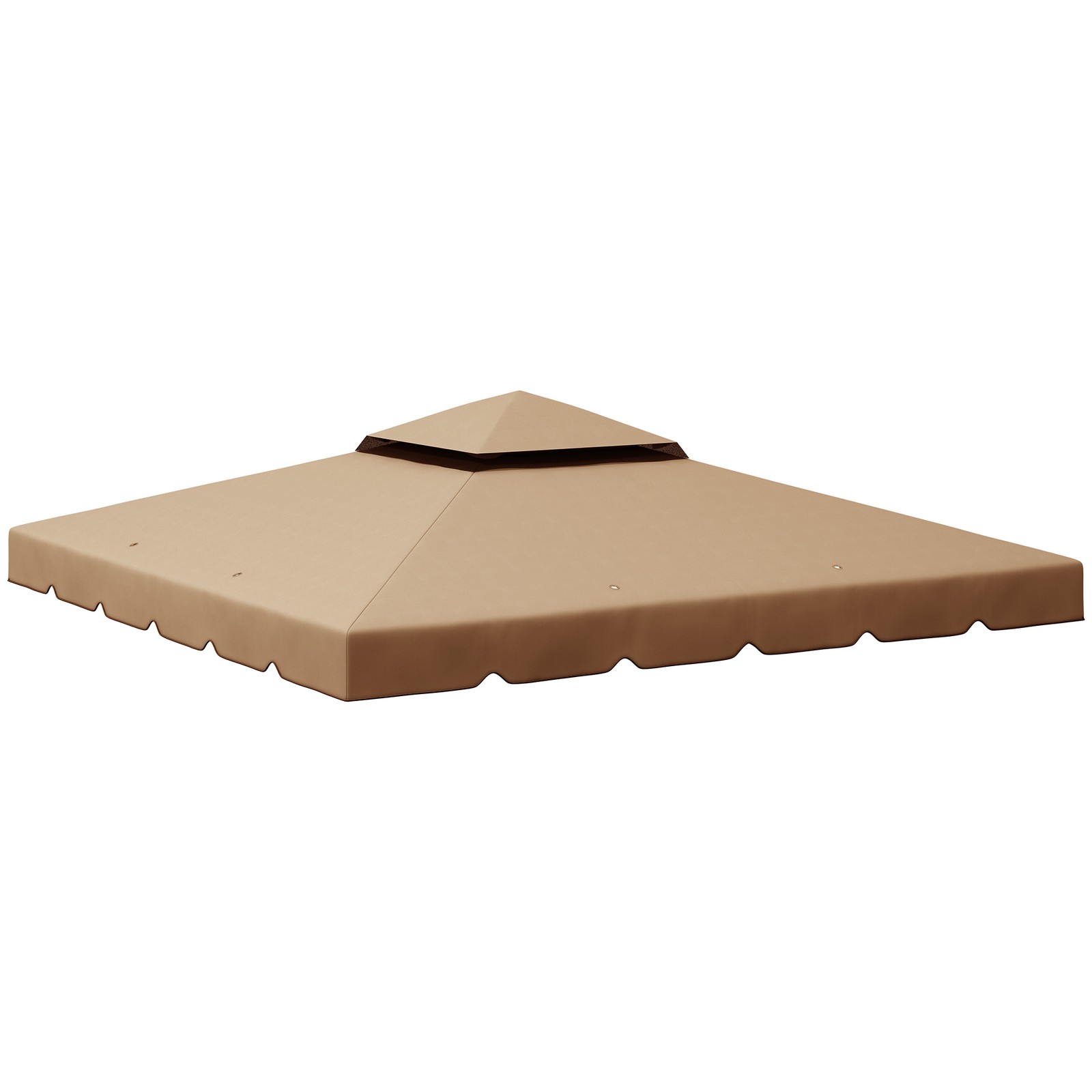 9.8' x 9.8' Gazebo Replacement Canopy, Gazebo Top Cover with Double Vented Roof