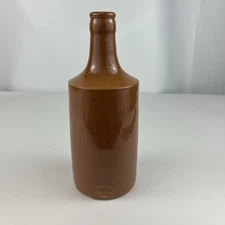 Antique Brown Ceramic Bottle Stamped Bristol