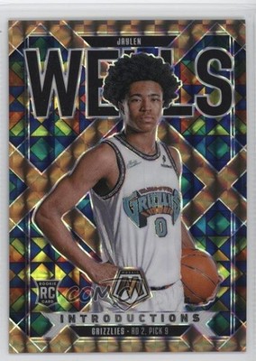 2024 Panini Mosaic Introductions Bronze Prizm 52/75 Jaylen Wells Rookie RC 1qd2
