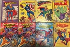 Vintage Whitman Coloring Books Lot of 8 Marvel DC Superman Spider-Man Hulk