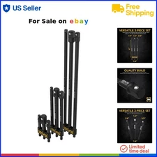 Impact Grade Socket Adapter Set Chrome Vanadium 9 Pieces 3, 6, 12 Inch