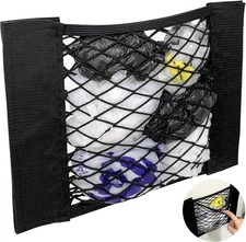 Plastic Bag Holder Mesh Storage Net Grocery 15.75 x 9.84 inches, Black 