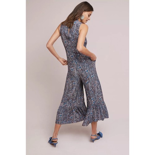 Anthropologie Maeve Ansonia Ruffled Jumpsuit Size 2 - Picture 7 of 9