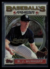 1993 Finest #8 B.J. Surhoff Milwaukee Brewers sports