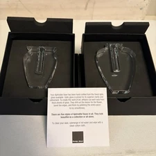 PAIR APHRODITE Bud Vases by Design Ideas Made from Optic Glass TWO STYLES NEW