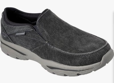 Skechers Men's Creston Moseco Relaxed Fit Slip-On Shoes Charcoal Size 13
