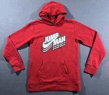 Jordan Hoodie Youth Boys XL Red Sweatshirt Pullover Air Jordan Jump Man READ