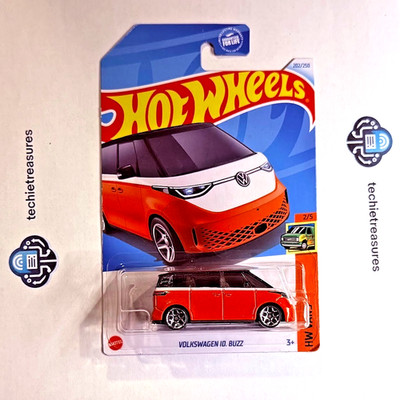 2024 Hot Wheels Volkswagen VW ID. Buzz #202/250 Orange 1:64 Diecast