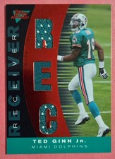 2007 Topps Performance Ted Ginn Jr. Skill Sets Triple Relics RED # 1/5 Dolphins