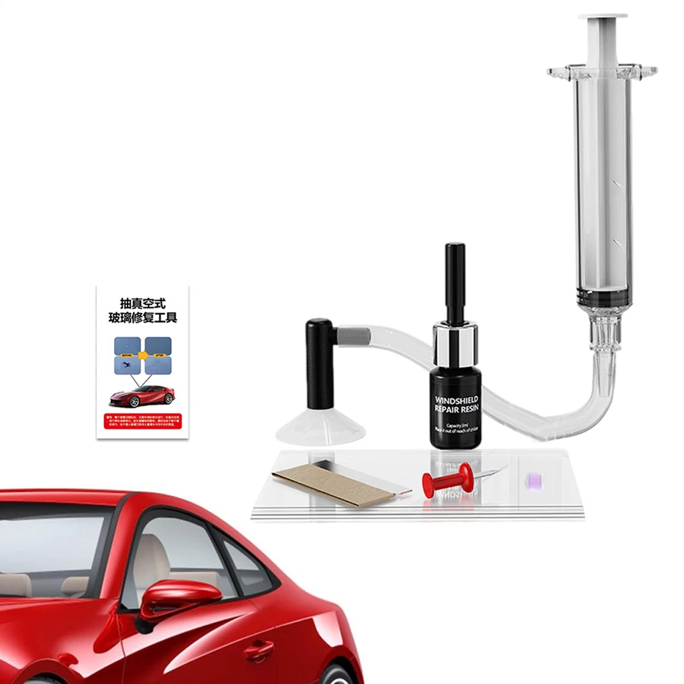 Herramienta de ventana quitar grietas resina vidrio recuperación coche parabrisas kit de reparación Foto 4 de 4
