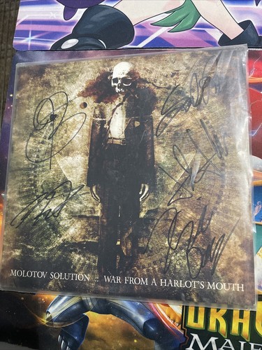 Molotov Solution/ War From A Harlots Mouth Vinyl Record Deathcore /RARE Signed