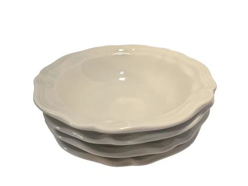 VTG Red Cliff Ironstone Heirloom Rimmed Cereal  Berry Bowl 6" x 1 3/4" Set of 4