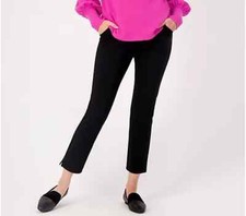 Candace Cameron Bure Regular Slim Leg Ponte Pant-Black-XS A522996 NEW