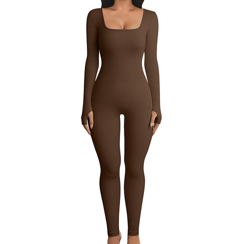 Seamless Bodysuit Long Sleeve Sexy Shapewear - Picture 8 of 13