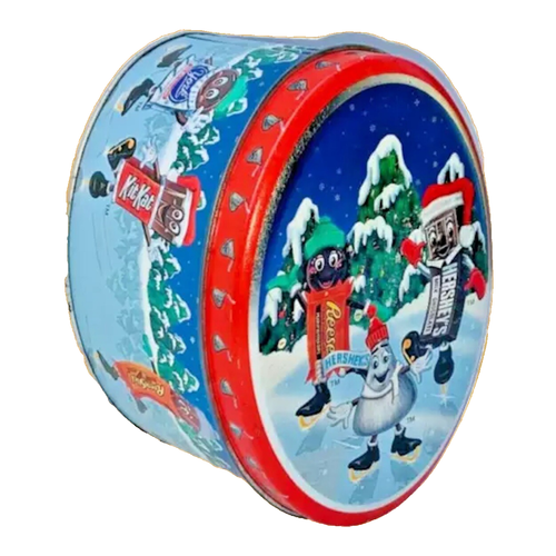 Hersey's Chocolate Kisses ovale Dose Eislaufen Weihnachten 1999 - Bild 2 von 9