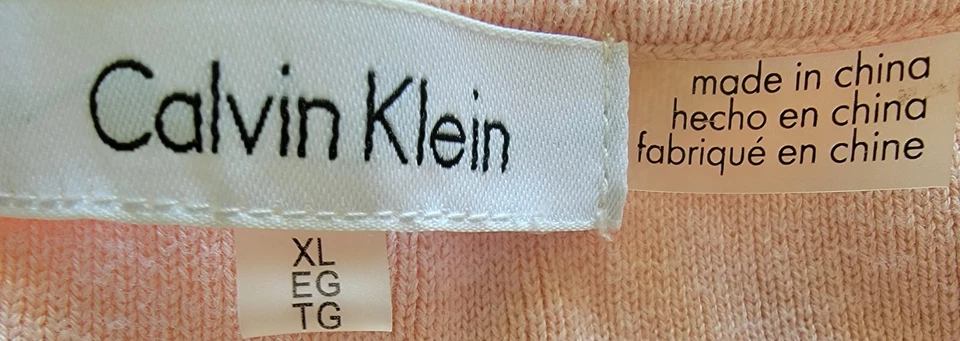 Calvin Klein Womens Sweater Shirt Top Blouse Size XL X Large Pink - Image 2 of 4
