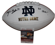 Tyler Buchner signed (NOTRE DAME FIGHTING IRISH) logo football JSA Witness Tyler Buchner signed (NOTRE DAME FIGHTING IRISH) logo football JSA Witness