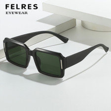 Square Outdoor Shade Sunglasses Men Women Driving Traveling Thick Frame Glasses