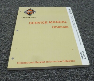2015-2016 International TranStar 8500 8600 Truck Cab Shop Service Repair Manual