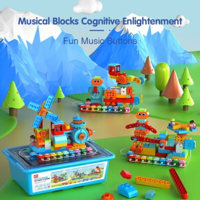 Bausteine Set - Musikspielzeug Set für Kinder | Kreativer Technikspaß - 134 Teile