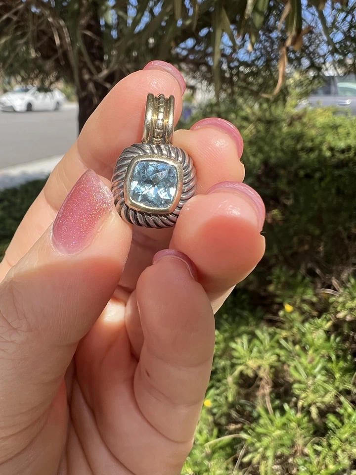 David Yurman纯银14K Albion黄玉吊坠 — 第 4/4 张图片