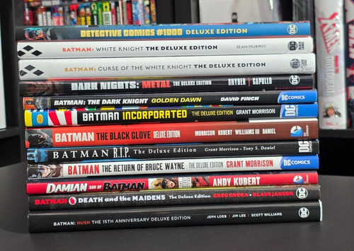 DC Comics Batman Oversized Hardcover (Deluxe Edition) Lot