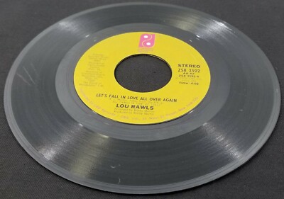 N) Lou Rawls - Lets Fall In Love - Never Find Another Love - 45 RPM Vinyl Record