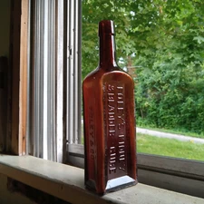 FOLERY'S KIDNEY & BLADDER CURE FOLEY CHICAGO 9 1/4"LARGE SIZE BOTTLE 1890s