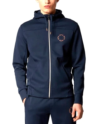 HUGO BOSS Saggy Circle Hoodie Bleu Sweatshirt Pull à Capuche XXL - Photo 1/4