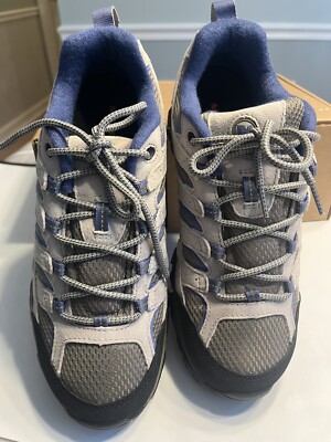 Merrell Moab 2 Vent Aluminum/Marlin Hiking Shoes Sneakers Sz 10 - J06018