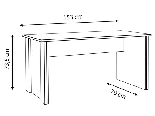 Winkelschreibtisch Eckschreibtisch Schreibtisch CASSIA 173x223 cm Vintage Grau - Bild 9 von 12