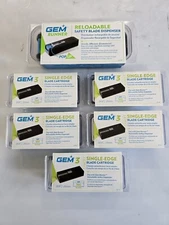 Stainless Razor Blade Dispenser With 5 Refills 500 Blades