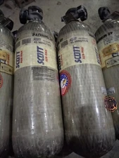 SCOTT 45 Minute 4500 Psi SCBA Air  Pak  Tank CGA 347 Valve PAINTBALL AIR GUN